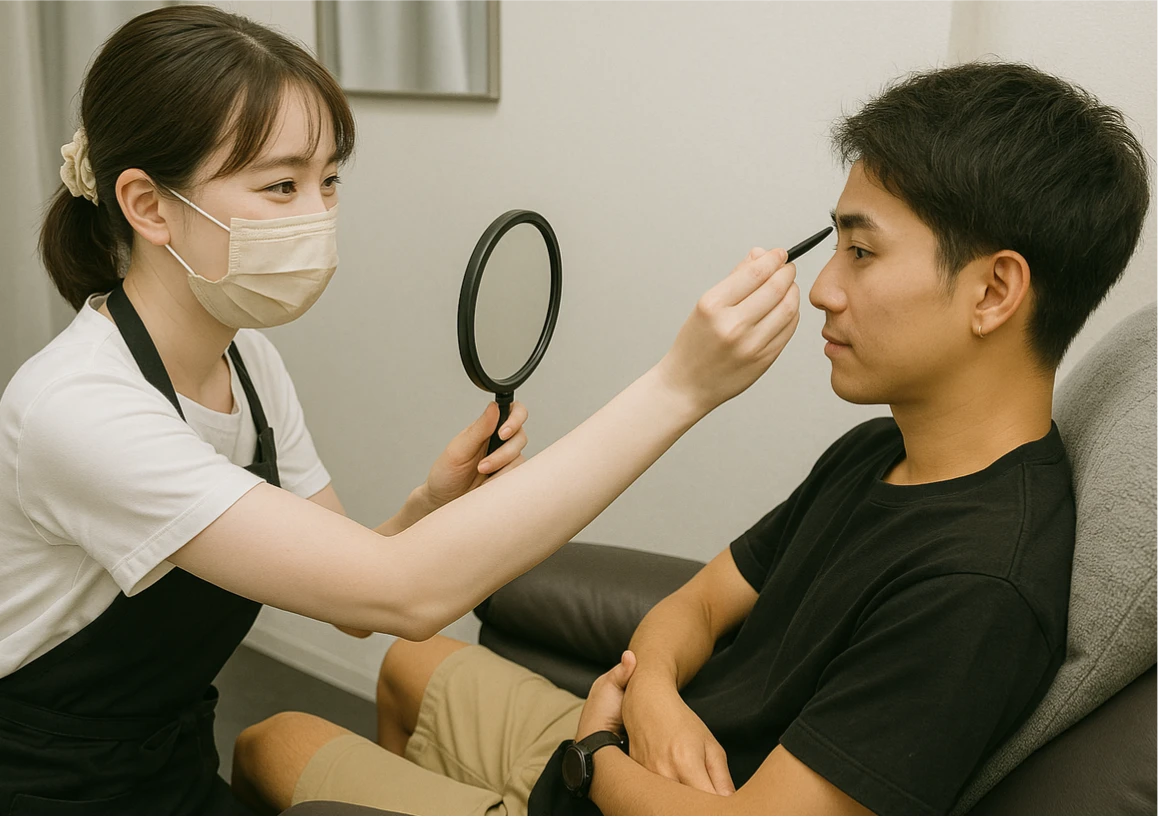 カウンセリングを受けている様子