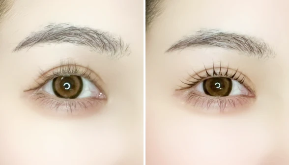 まつげパーマ施術前