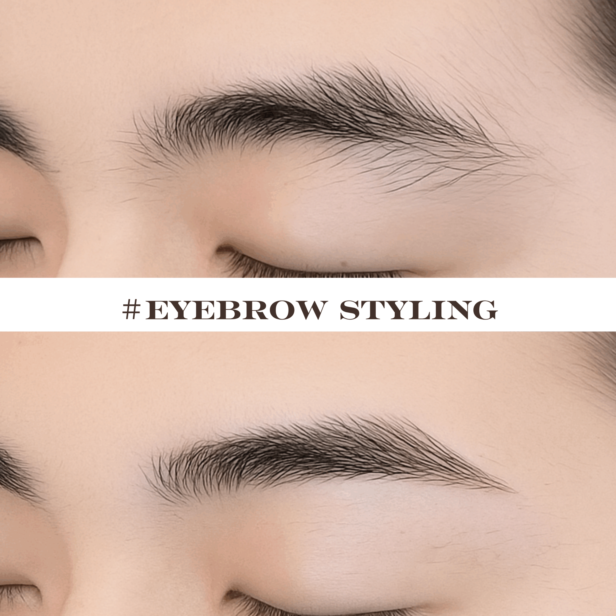 眉毛ワックス施術例