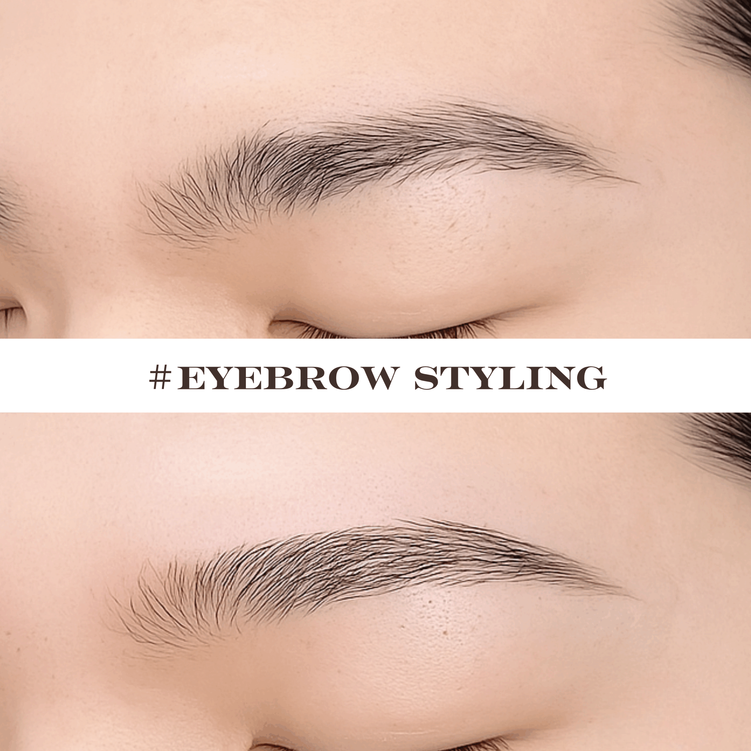 眉毛ワックス施術例